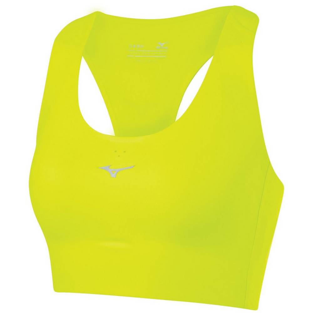 Mizuno Aero Crop - Bayan Sporcu Sütyeni - Sarı Türkiye (BHQFVE-914)